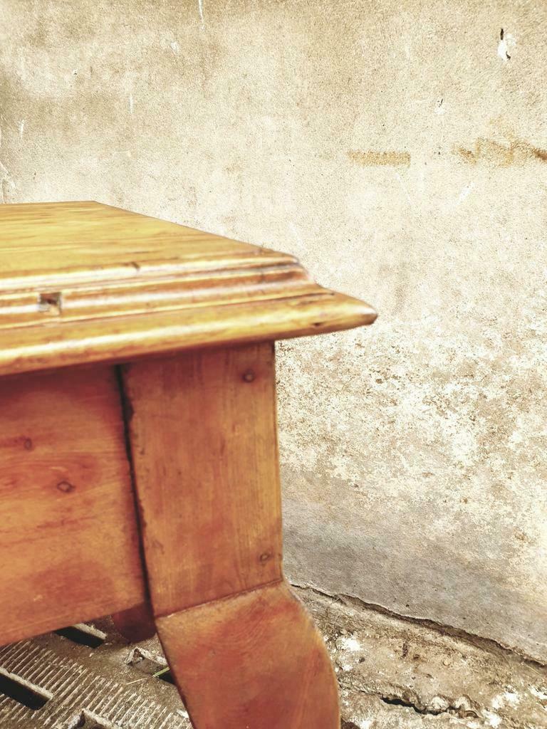 Old table pine dining table 76 x 256 cm