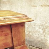 Old table pine dining table 76 x 256 cm