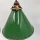 Old enamelled sheet metal lamp