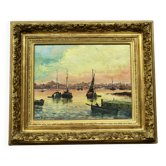 Oil on marine panel by rj bizet (1922-2015)