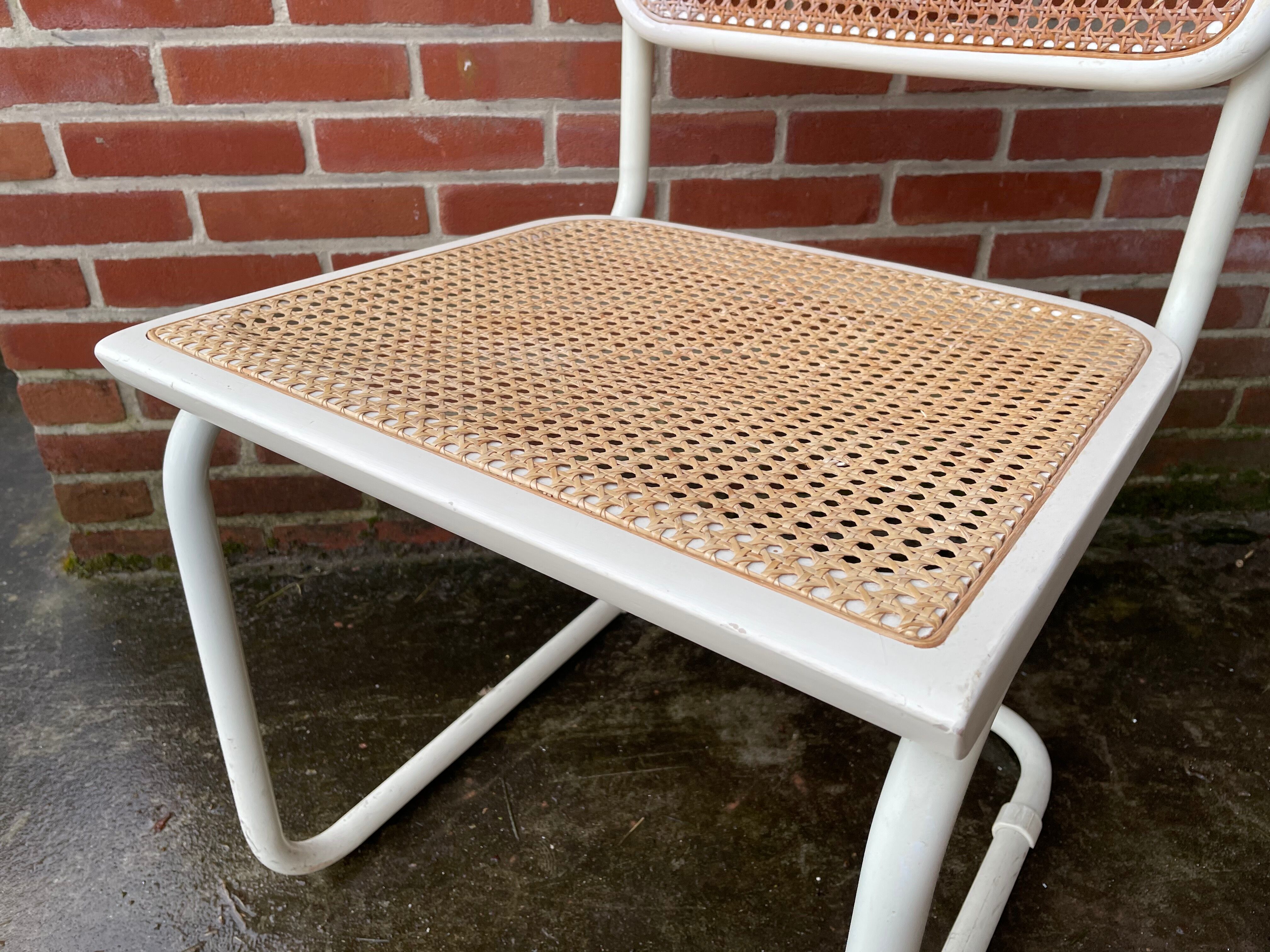 Set of 4 Cesca Model chairs by Marcel Breuer