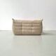 Canapé deux places en velours côtelé beige attribué à Michel Ducaroy pour Ligne Roset, années 1970.