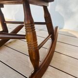 1960 solid wood rocking chair