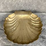 Very large centerpiece in gilded bronze representing a shell