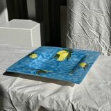 Large square dish with lemon pattern 33cm Aleya Slim