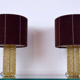 Pair of lamps with chains