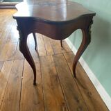 Inlaid Fiddle Table Napoleon III style