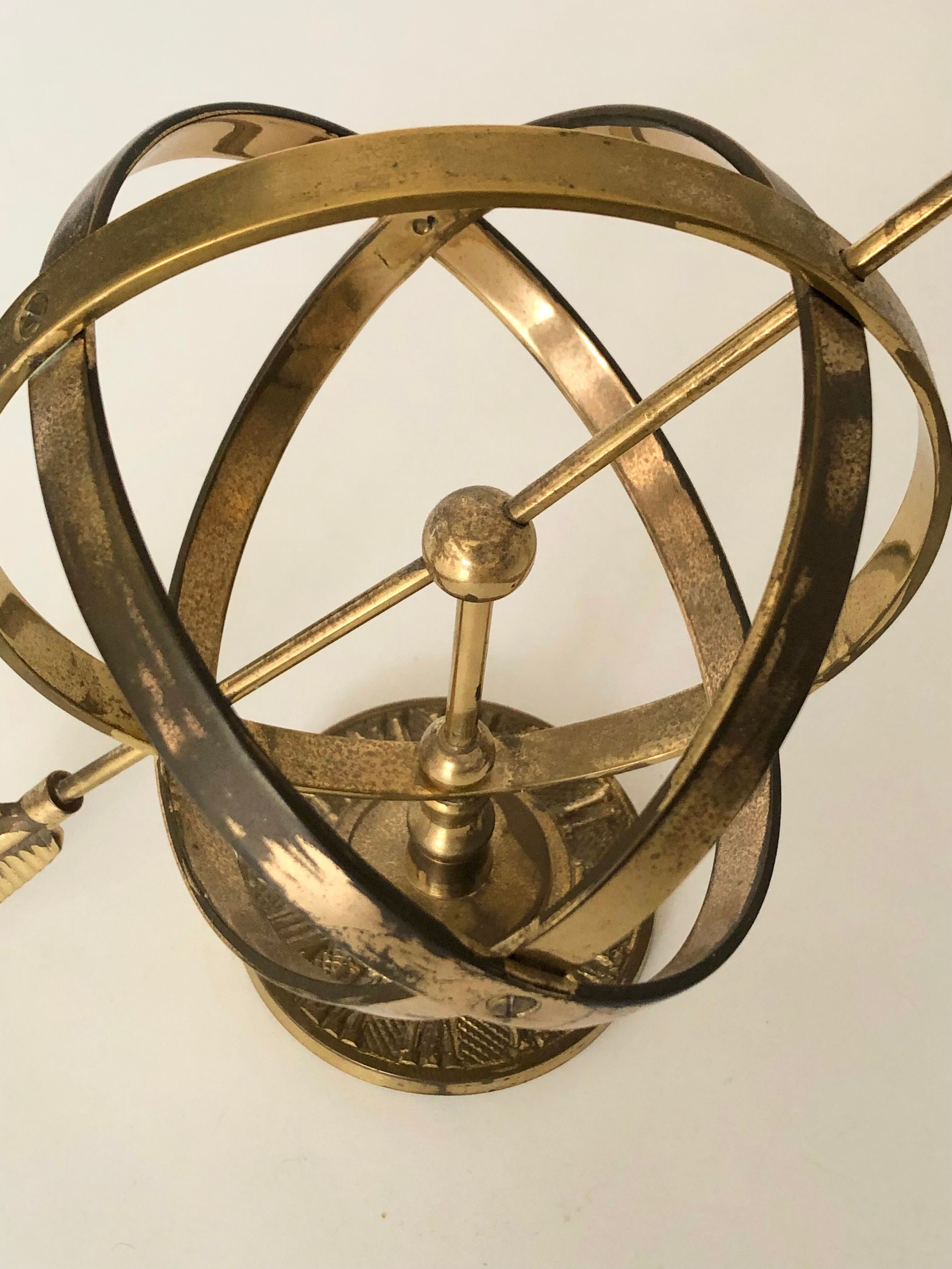 Sphere armillaire brass 1970