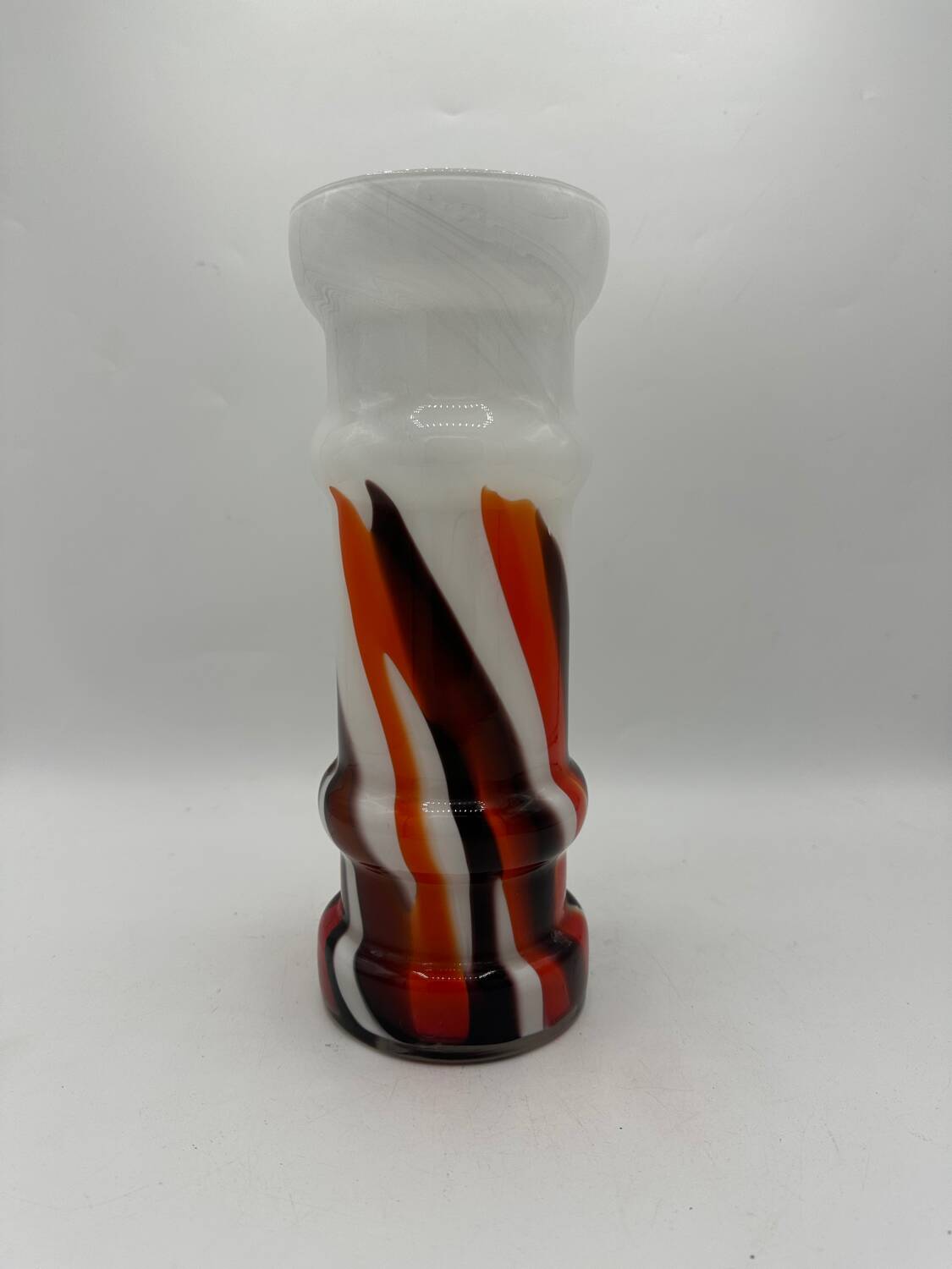 Flamed opaline vase
