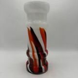 Flamed opaline vase