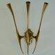 Single Brass Wall Sconce by Oscar Torlasco for Lumi Milano, Italy 1950s