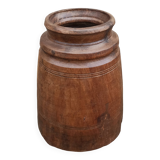 Grand pot ancien en bois