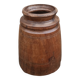 Large old wooden pot