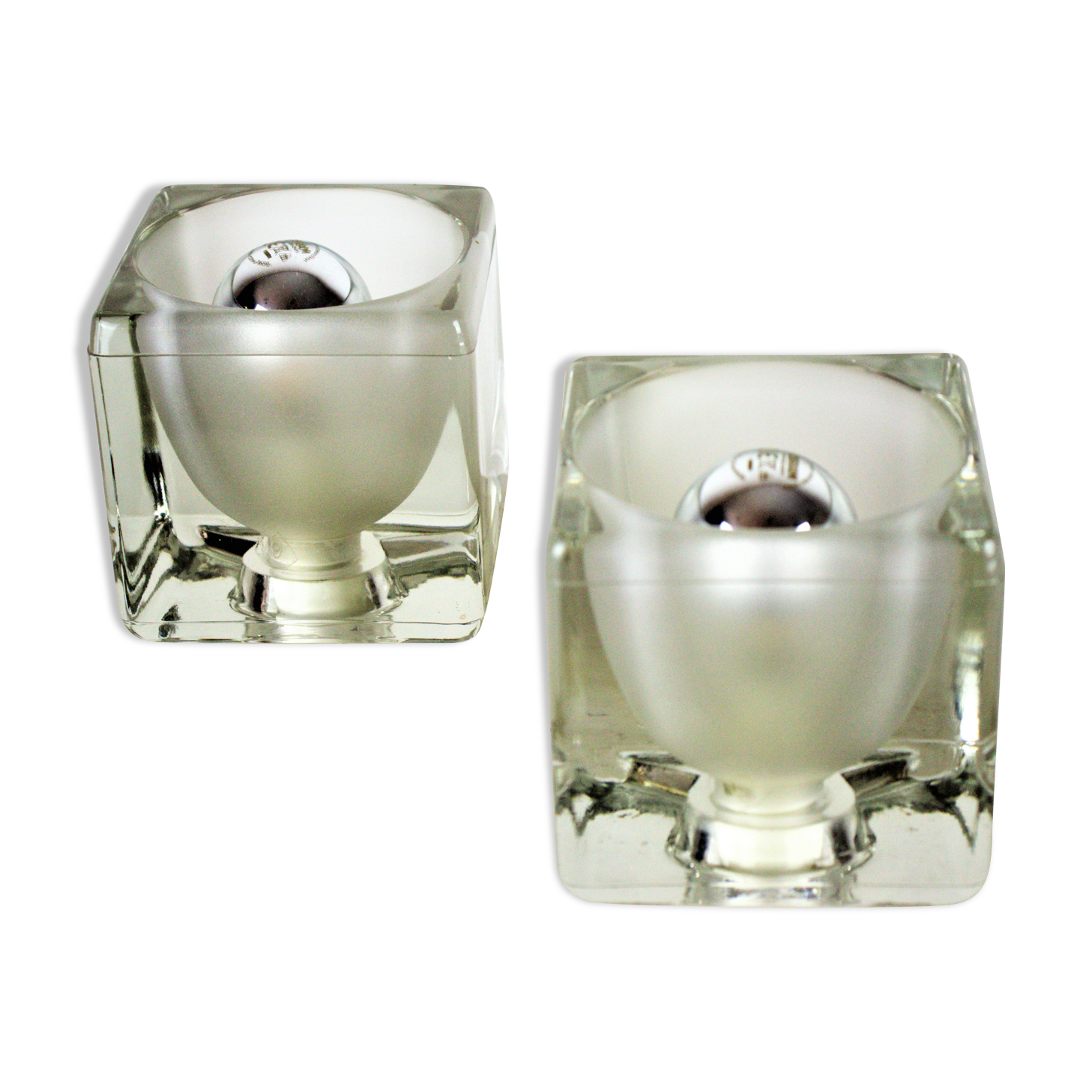 Ice Cube Table Lamp from Peill & Putzler, Set of 2