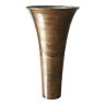 Vase de sol forme trompette en fonte d'aluminium