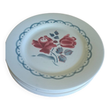 5 vintage digoin cannes plates