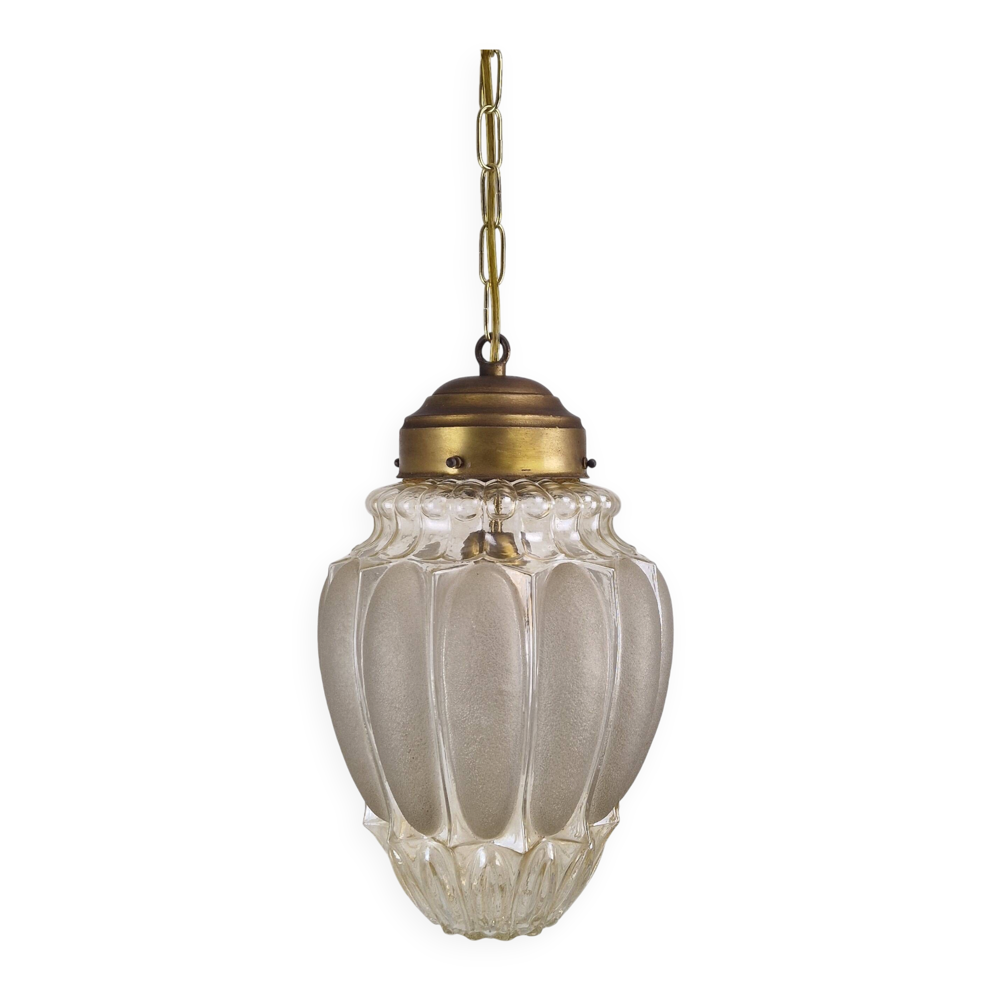 Italian Mazzega Murano Glass Pendant Lamp, 1970s