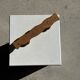 Small coat hook with two round flat button pegs in pine H8.