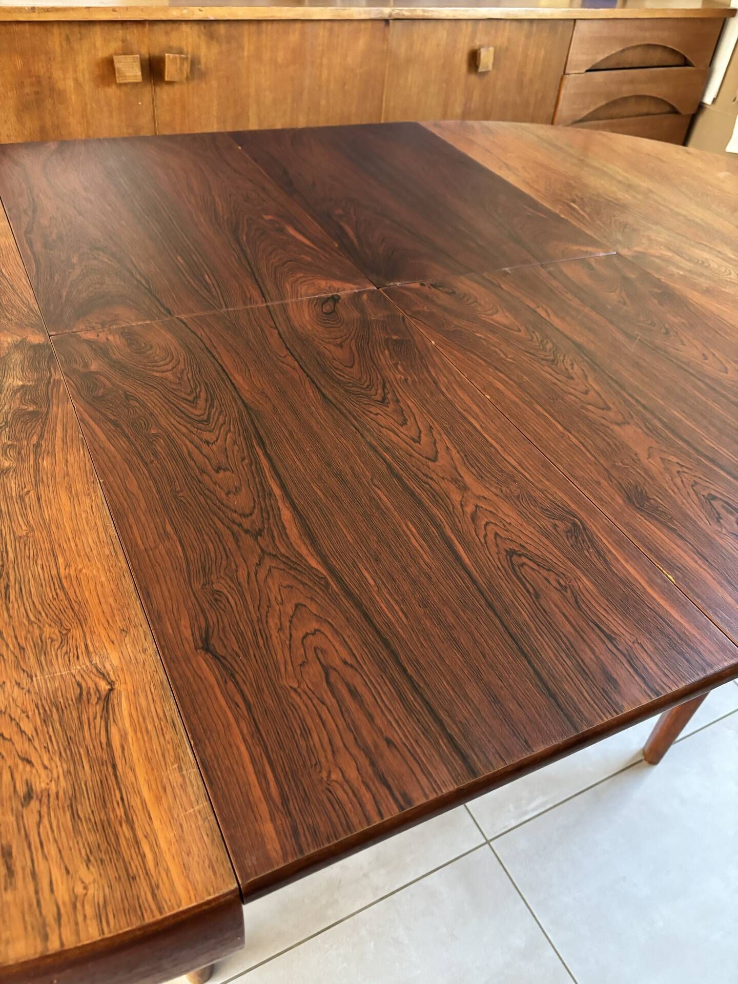 Table à manger vintage scandinave Baumann 