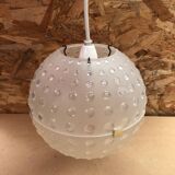 Old rotaflex plexi pendant lamp ball shape 70s vintage