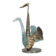 Sculpture “Saxophone” by Yves Lohe, 1980s
