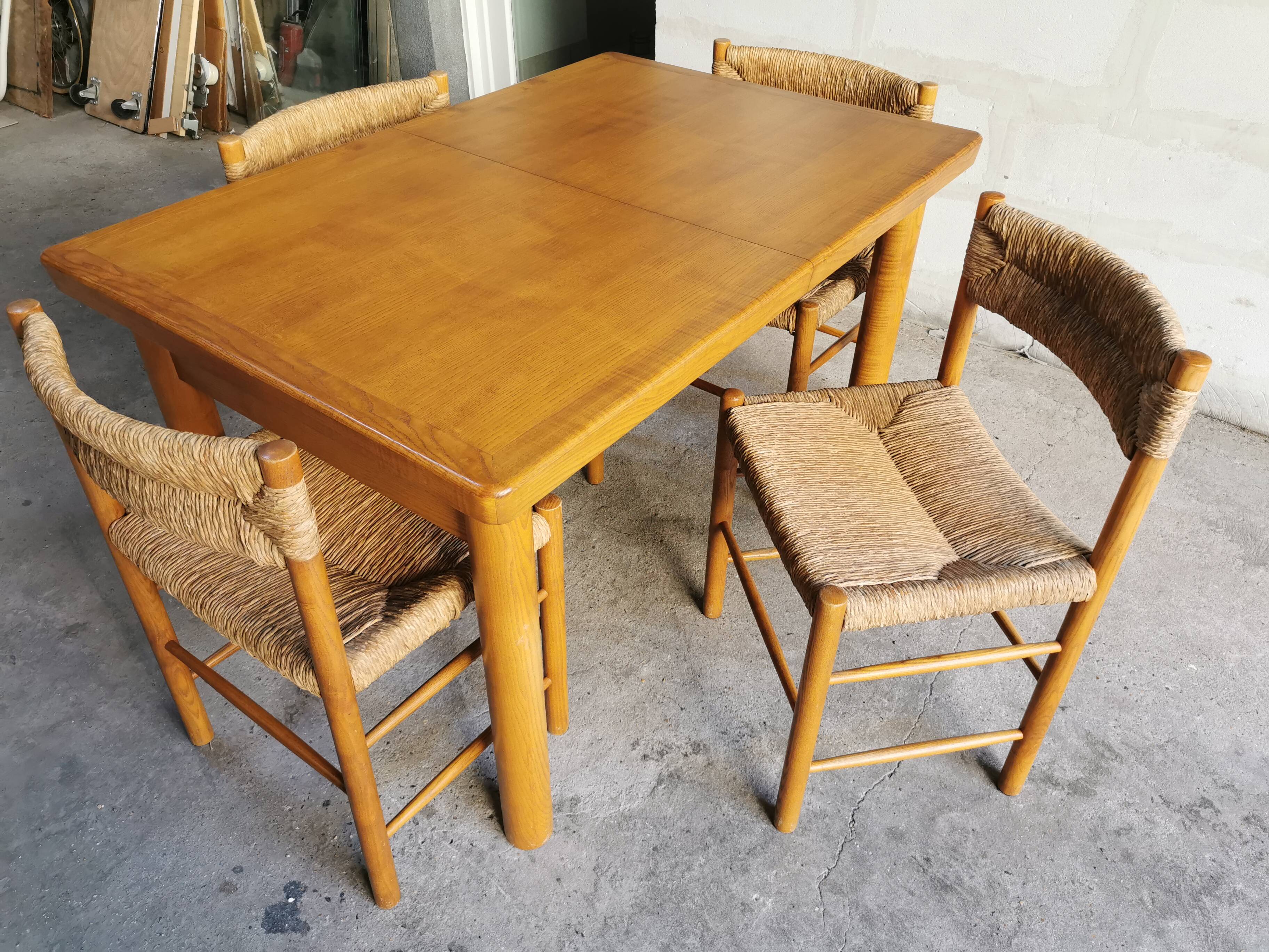 4 vintage chairs Dordogne model by Robert Sentou