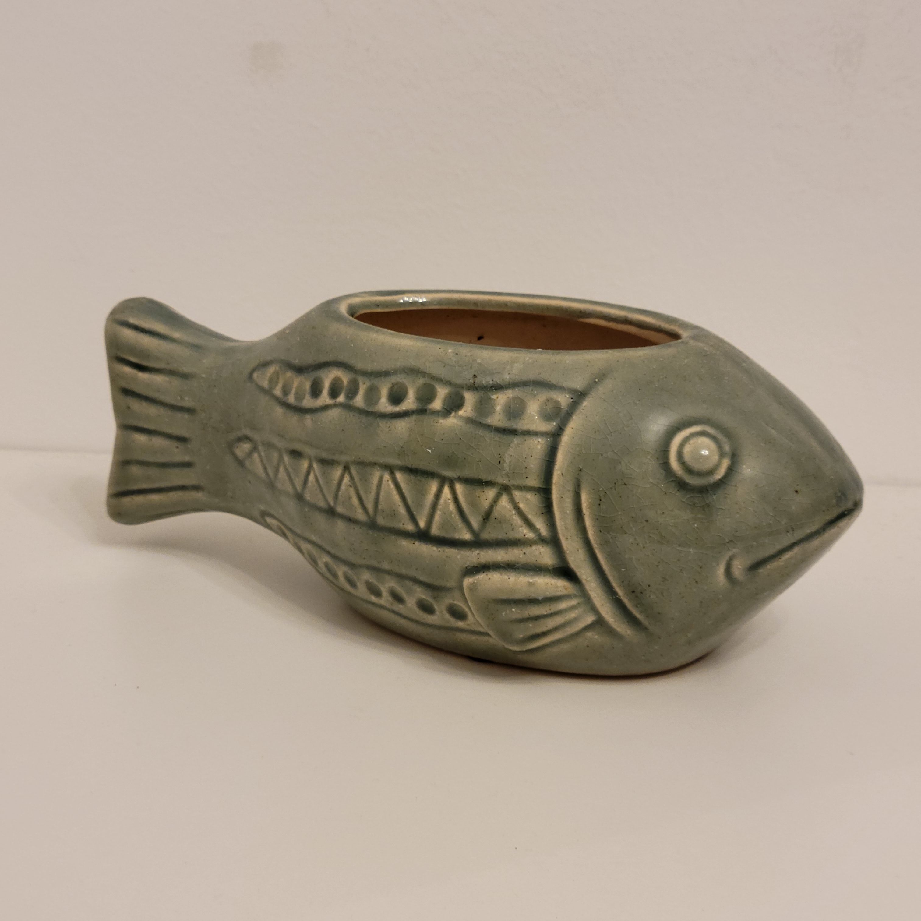 Fish ceramic pot cover