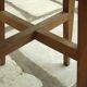 Formica and wooden stool