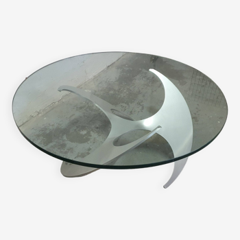"Propeller" coffee table designed by Knut Hesterberg, Ronald Schmitt edition