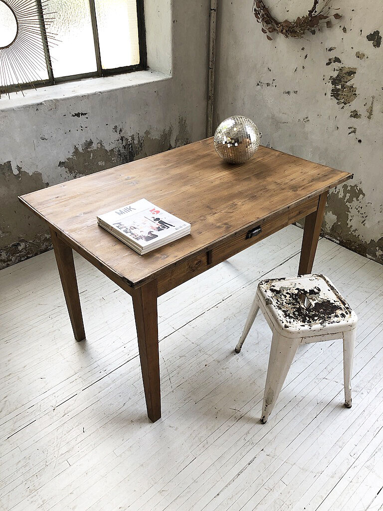 Pine and oak farm table