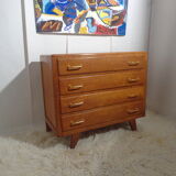 Vintage commodity of the 50s feet light oak compass