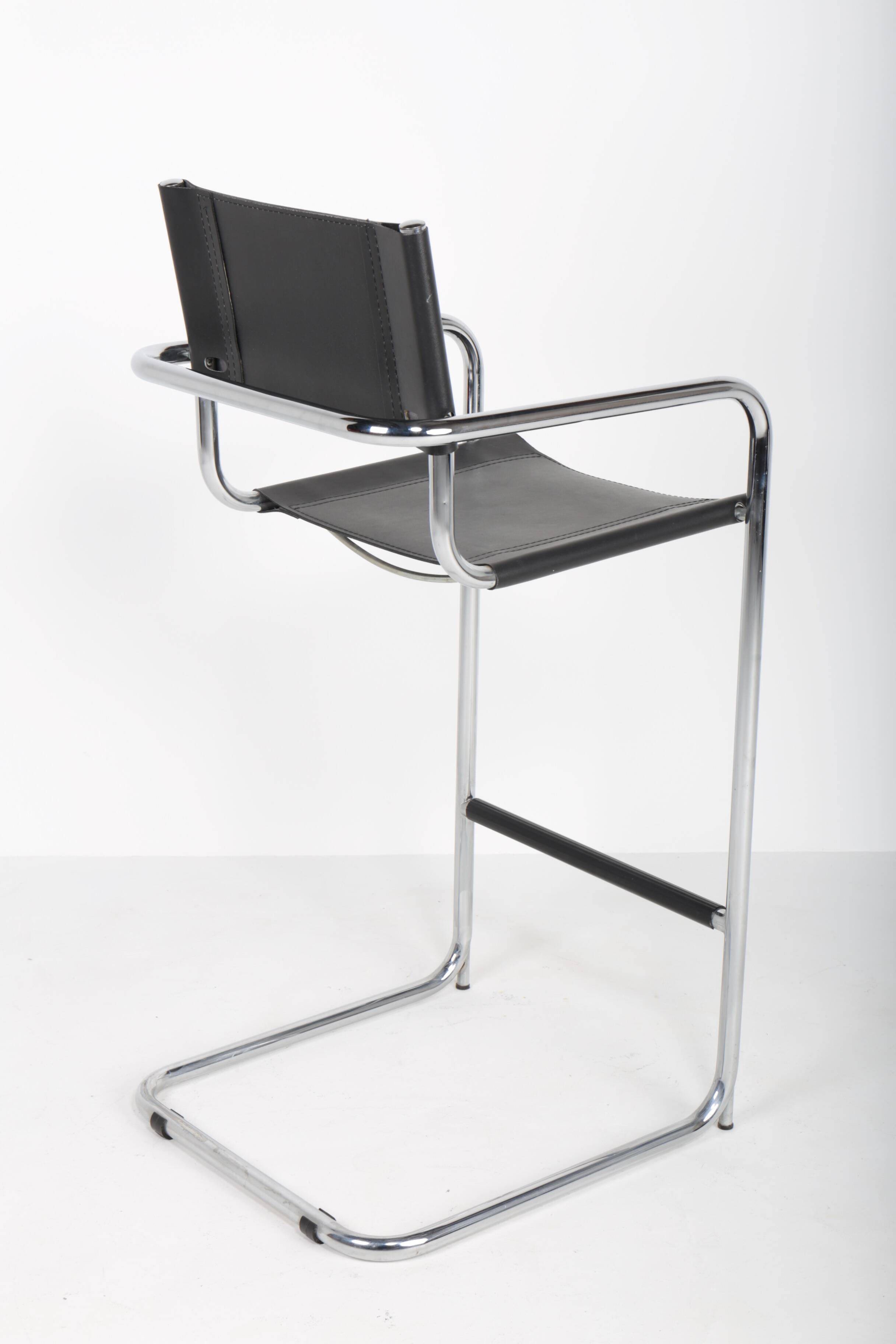 Bauhaus style tubular bar stool