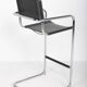 Bauhaus style tubular bar stool