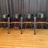 Set of four Plurima chairs, Italy, 1980s