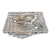 Crystal Pocket or Candle Holder by JG Durand Contemporary Art Deco Style