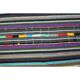 Vintage Turkish Oushak Handmade Wool Cotton White Kilim Area Rug 132x222