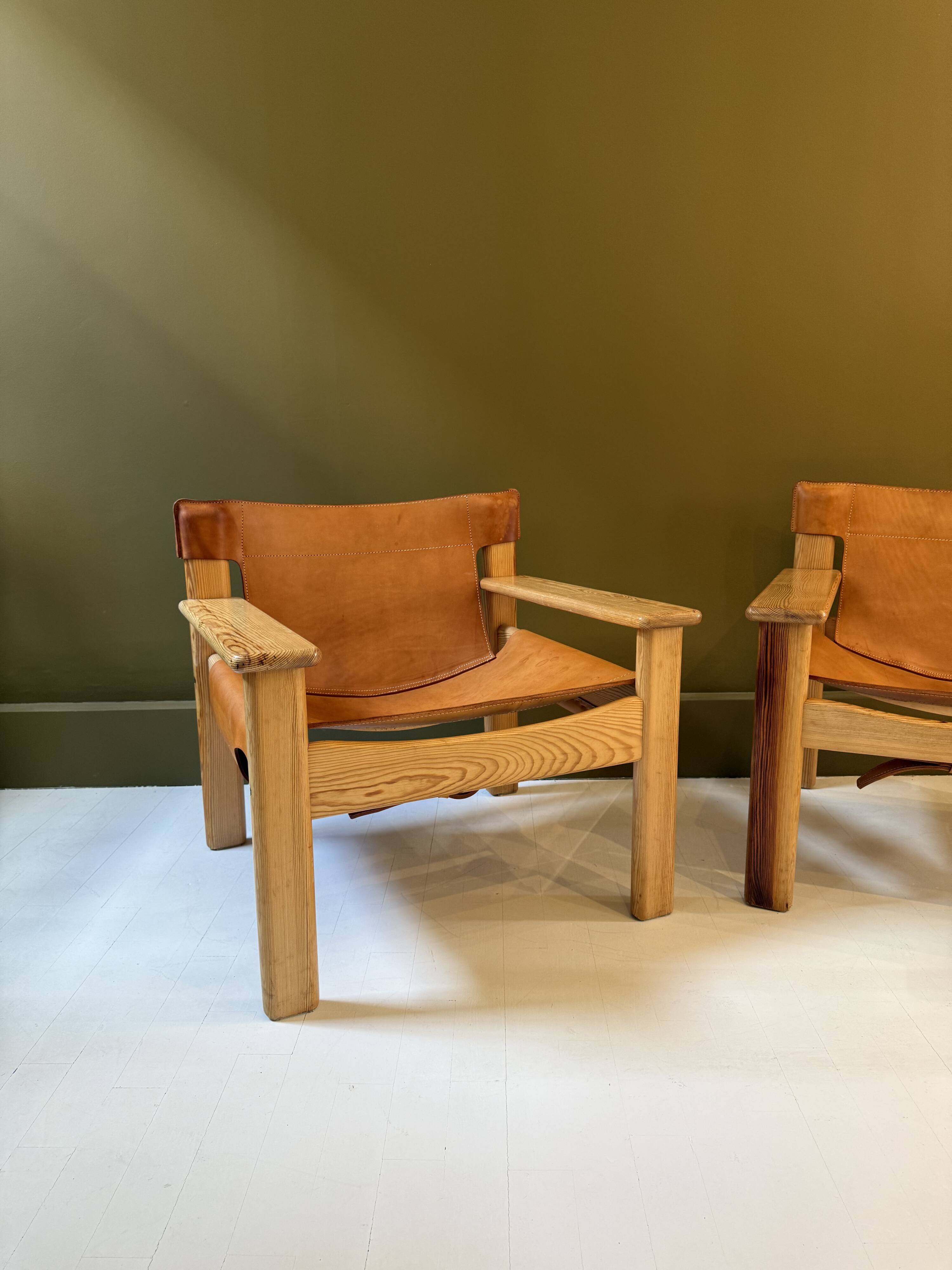 Pair of Scandinavian armchairs "Natura" by Karine Mobring.