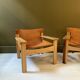 Pair of Scandinavian armchairs "Natura" by Karine Mobring.