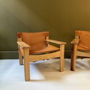Pair of Scandinavian armchairs "Natura" by Karine Mobring.