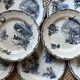 Plates Choisy Le Roi 19th in iron earth, country décor