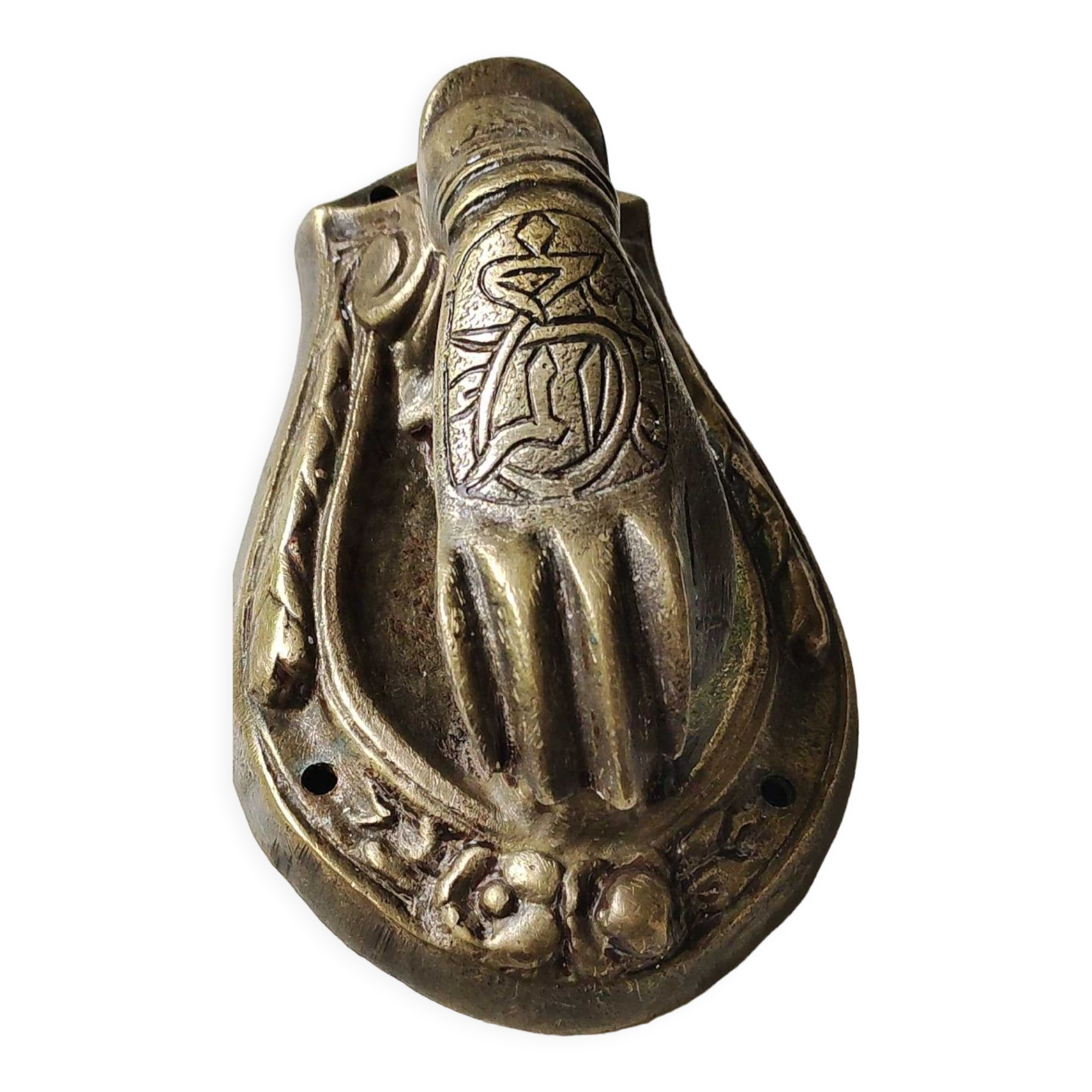 Door knocker in bronze