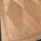 Renovated 1950s wooden Art Deco extendable dining table.