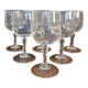 Mikasa wine glasses model Matignon, in clear engraved crystal.