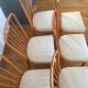 Set of 6 Charles Ramos dining chairs