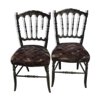 Pair of Napoleon III chairs