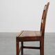 Antique oak late 19th century oak side chair, Belgium