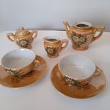 Miniature painted flower porcelain service - dinette