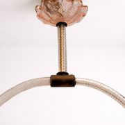 Art Deco Chandelier attributed to Barovier & Toso, Murano Glass, 1940s