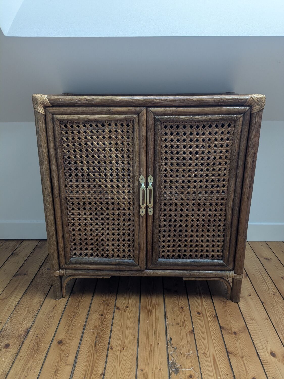 Rattan and cane sideboard