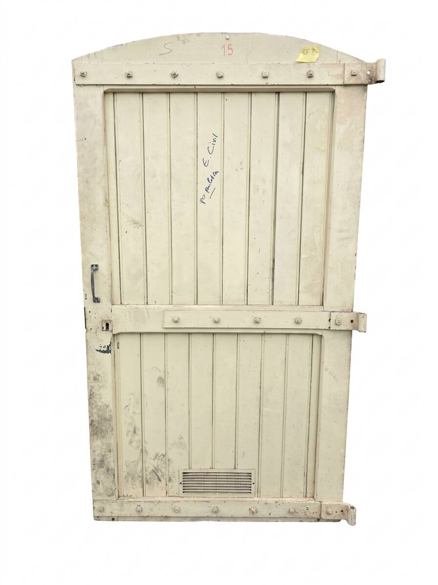 19th-century solid oak barn door